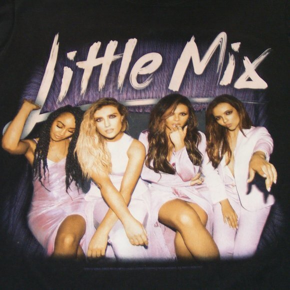 LITTLE MIX Concert Tshirt, M, Girl group, Black SS - Picture 2 of 9